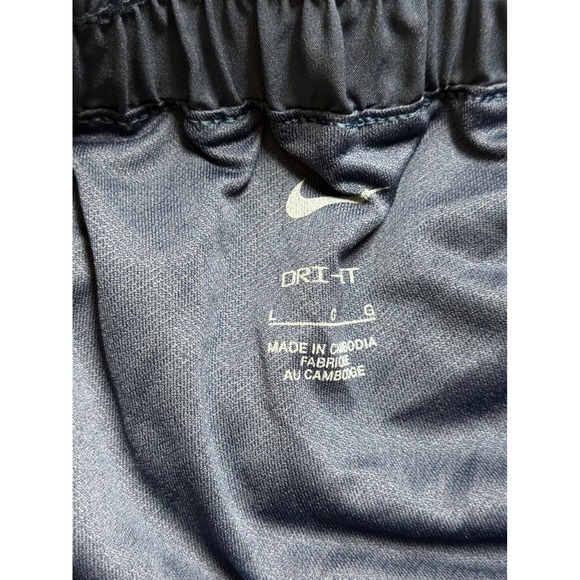 Nike Womens Dri-FIT High Waisted Smocked Training Shorts Navy Blue NWT - Picture 5 of 6